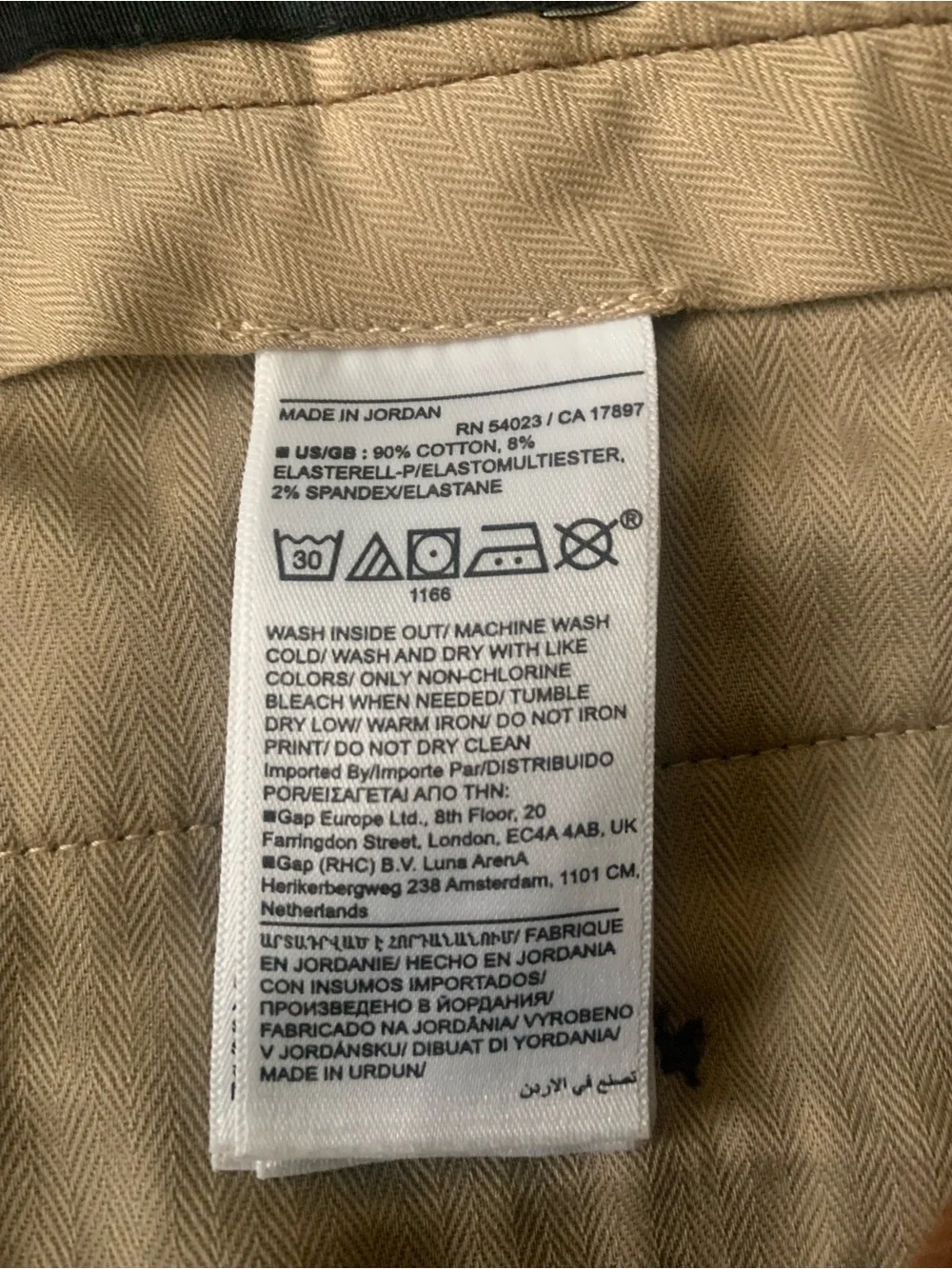 Banana Republic Men's “Dawson” Chinos in Potters Clay Size 36/34